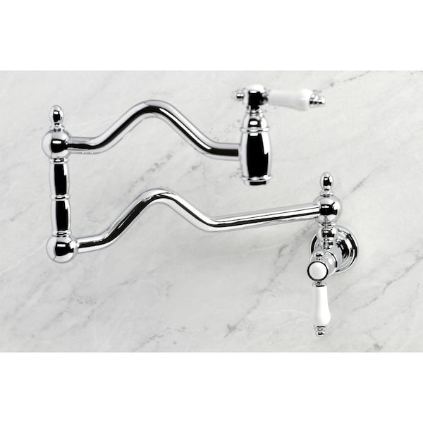 KS2101BPL Bel Air Wall Mount Pot Filler, Polished Chrome